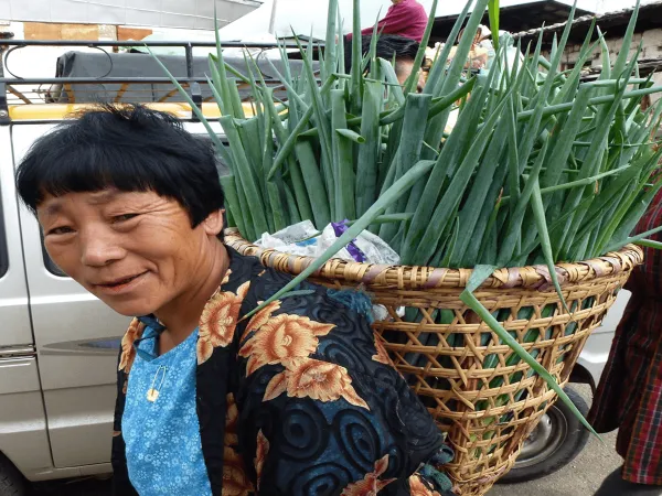 Bhutanese Farm Woman