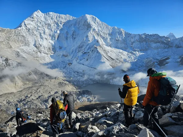 Descent To Island Peak Base Camp