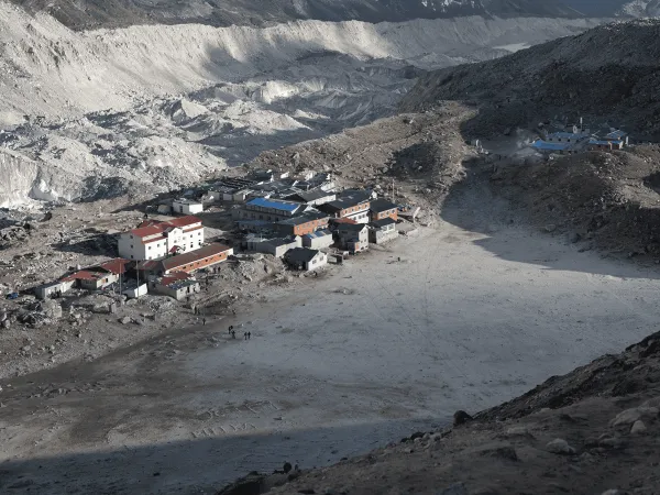 Gorakshep Village Seen On The Way To Kalapatthar