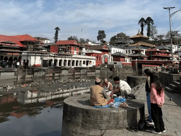 Hindu Ritual Near Bagmati River