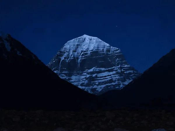 Mount Kailash View At Night