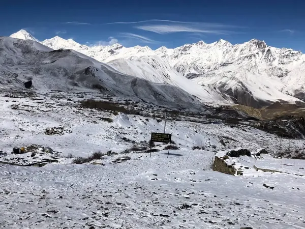 Muktinath And Tilicho View After Thorong La Pass