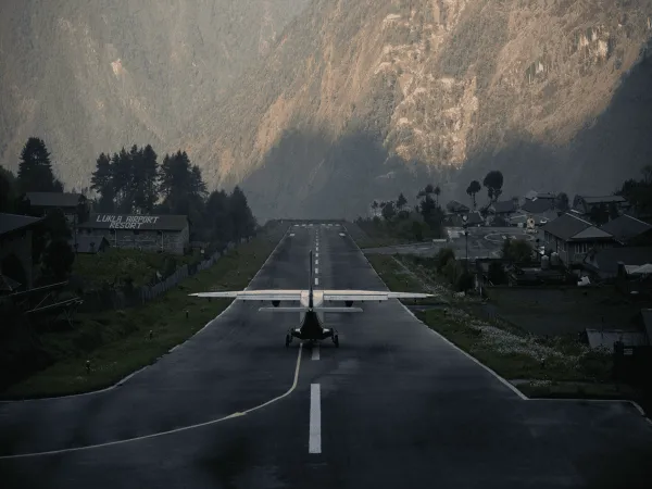 Plane Taking Off From Lukla