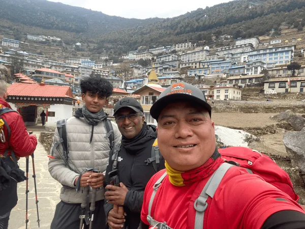 Reaching Namche Bazaar
