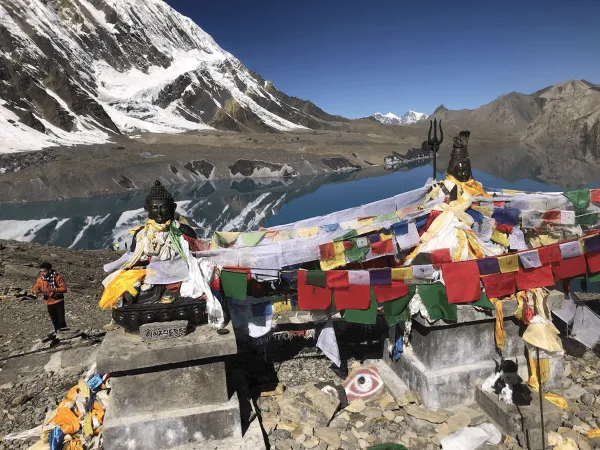 Statue At Tilicho Lake
