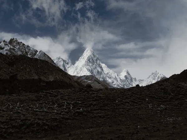 View Of Mount Phumari On The Way To Gorakshep